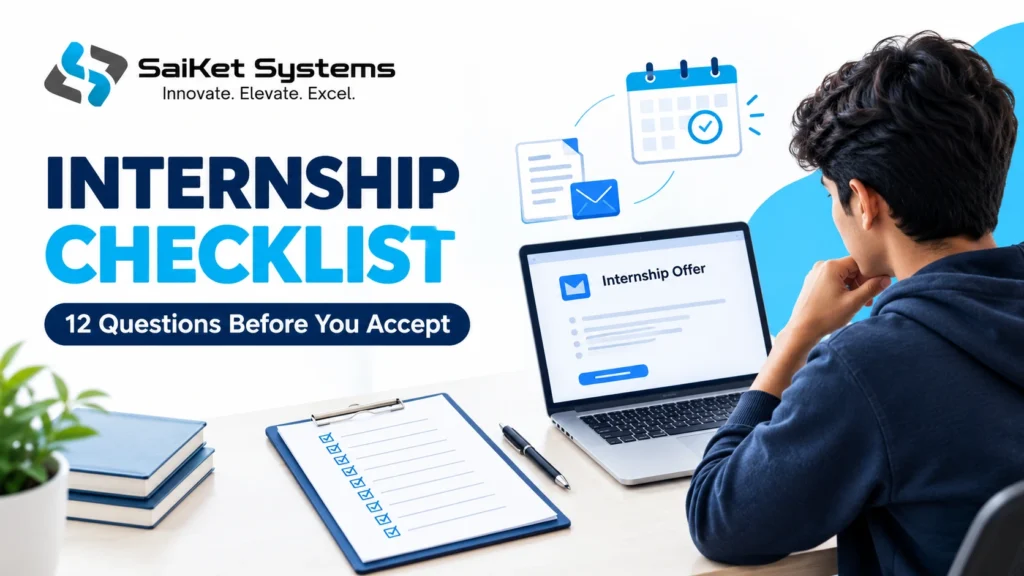 Saiket Systems Internship Checklist